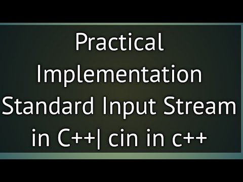 Practical Implementation of Standard Input and Output Stream in C++ ...