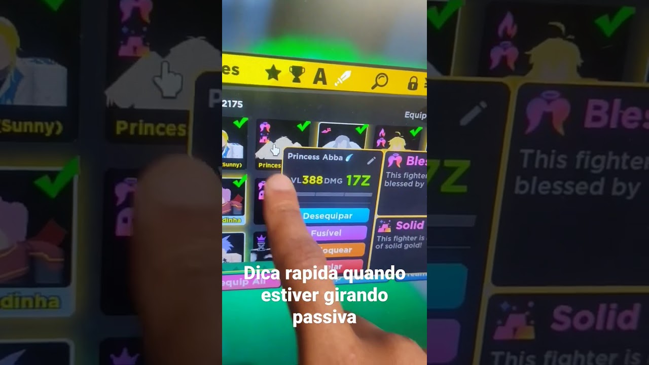 dica rápida quando for girar passiva