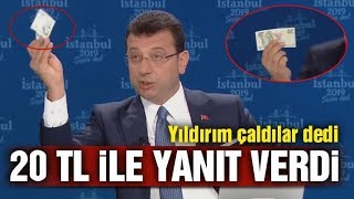 Ekrem İmamoğlundan Binali Yıldırıma 20 Lirayla Seçim Iptali Yanıtı