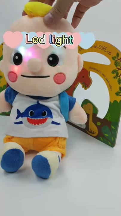 Cocomelon JJ Glow Plush Toy with Music Stuffed Plushie Doll Birthday Holiday Gifts for Kids