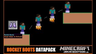 Rocket Boots Minecraft Datapack 1.17+/1.18+