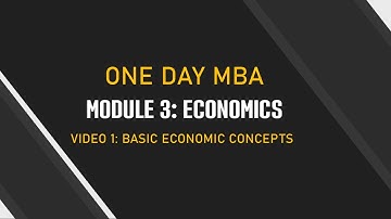 Module 3: V1: Economic Concepts | الفيديو الأول: مبادئ الاقتصاد