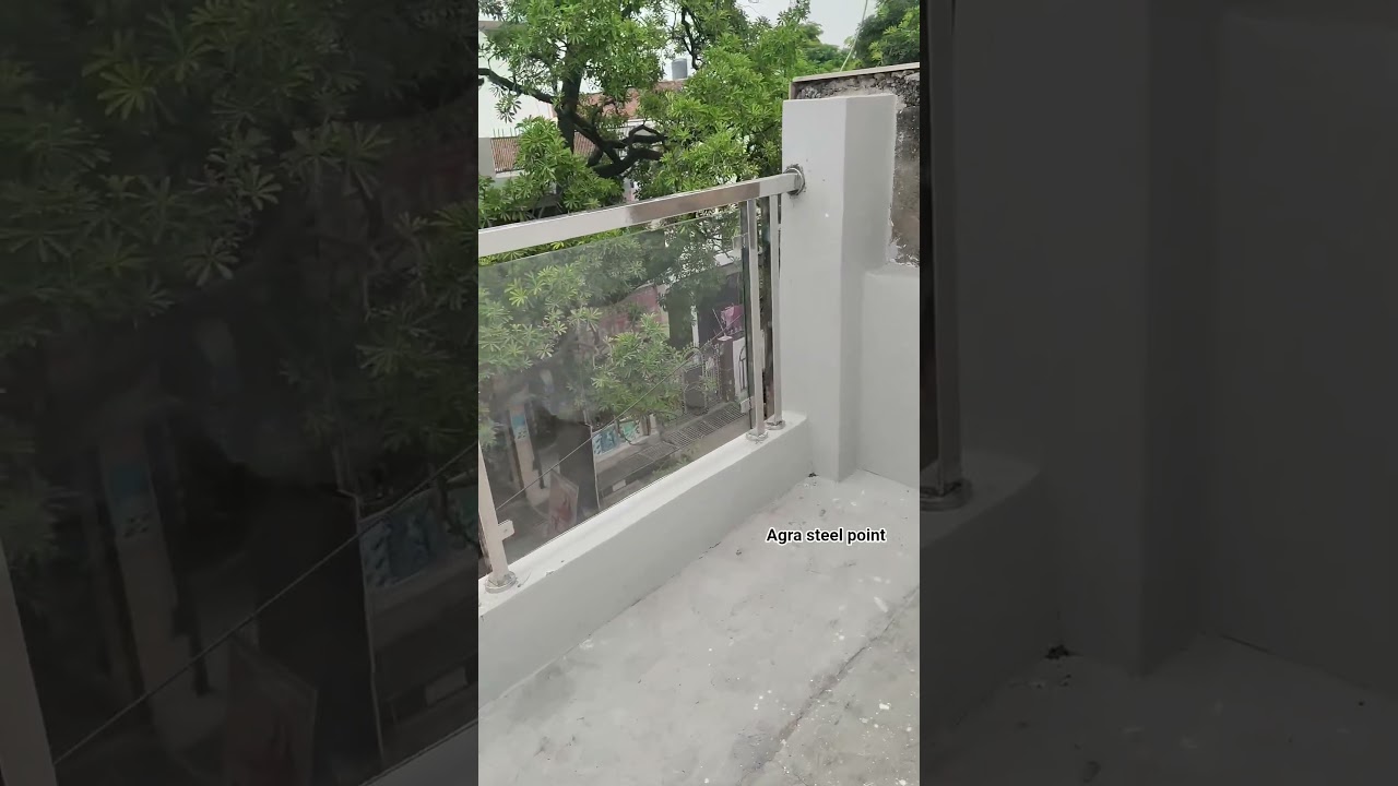 stainless steel glass railing 