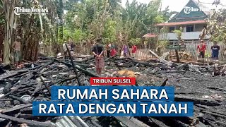 Ditinggal Penghuninya, Satu Unit Rumah di Palajau Jeneponto Hangus Terbakar