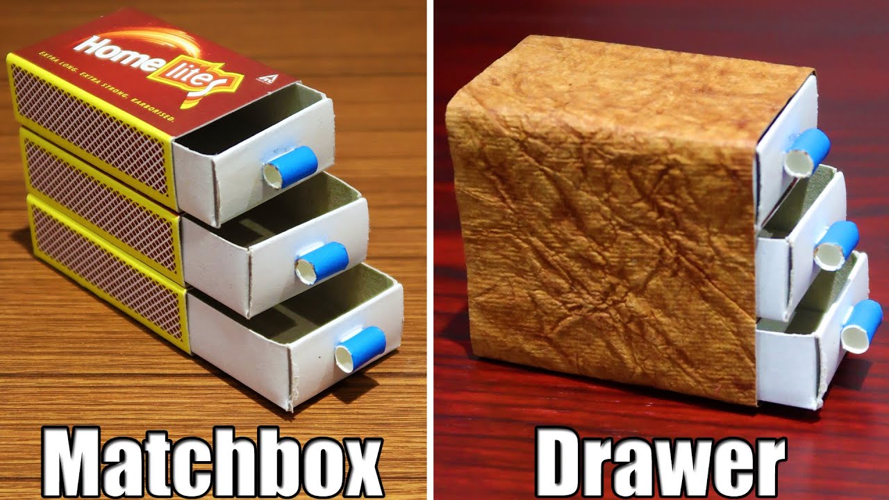 DIY Mini Drawer from Matchboxes | How to make Mini Drawer from Matchboxes | Matchbox Craft (EASY)
