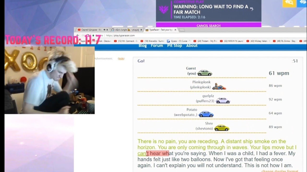 Overwatch xQc rages after using a French keyboard