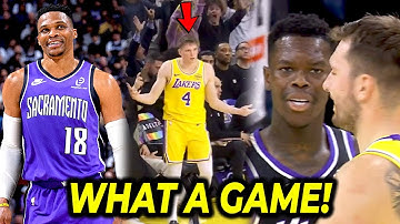 SCHOCKING ENDING! Pinag-aasar ni Luka Doncic si Schroder tinawanan pa, Kings vs Lakers!