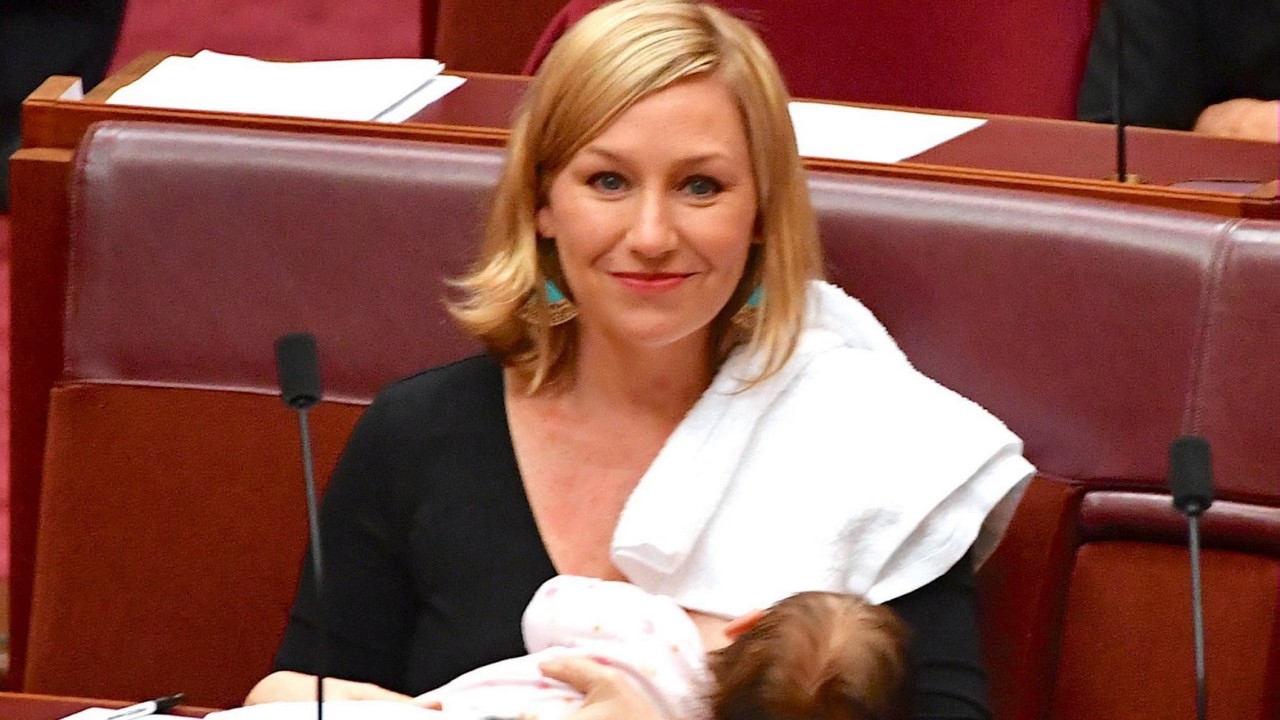 News Update Australian politician first to breastfeed in parliament 10/05/17 YouTube