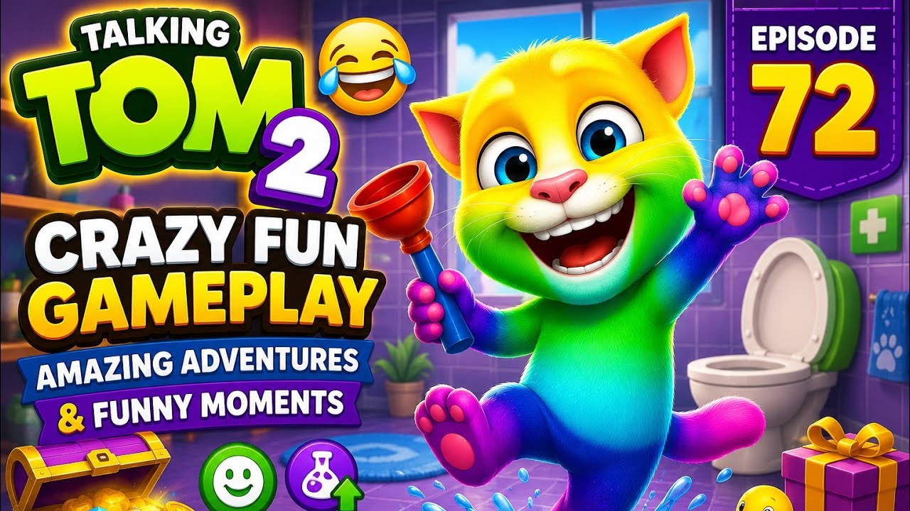 Talking Tom 2 Crazy Fun Gameplay | Amazing Adventures & Funny