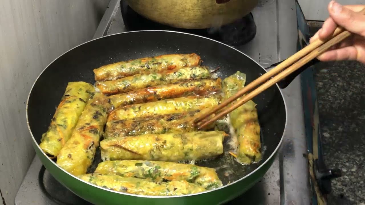 سبرينج رولز مقلية مقرمشة