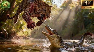 Báo Đốm vs Cá Sấu Caiman | Trận Chiến Sinh Tồn Giữa Rừng Amazon #thegioidongvat | Thế Giới Hoang Dã