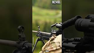 US Army's M249 light machine gun #shorts #militarytech #usarmy