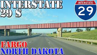 I-29 South - Fargo - North Dakota - 4K Highway Drive