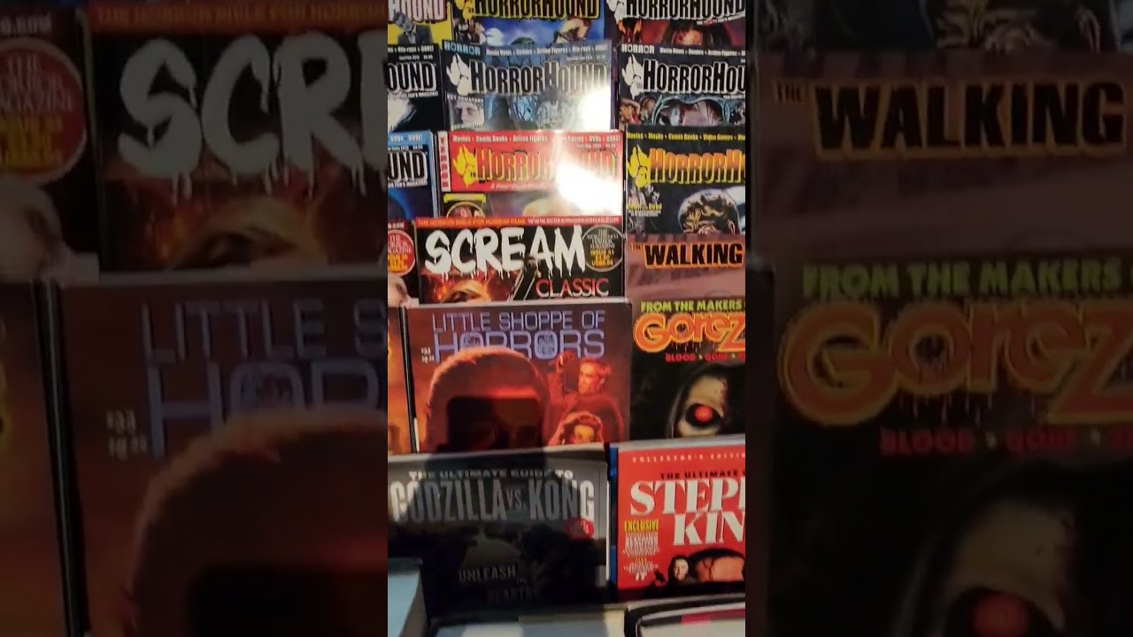 Horror Movie Magazine Display