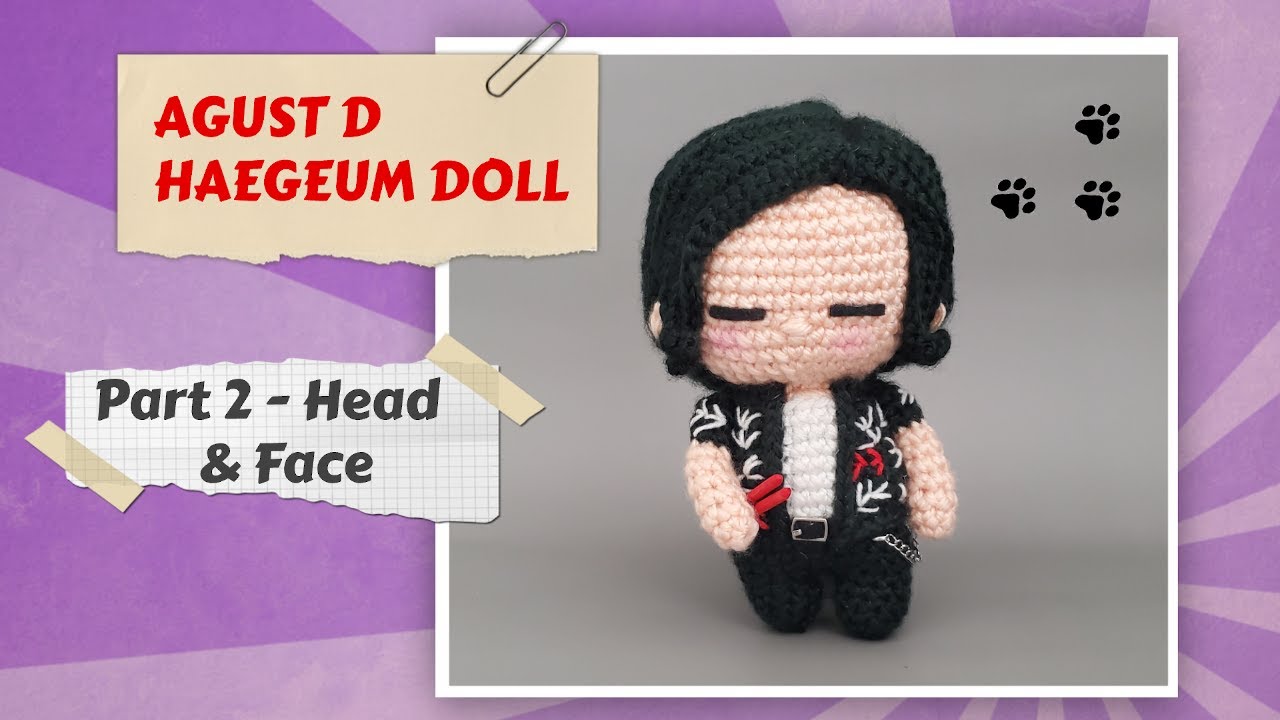 Agust D Haegeum Crochet Doll Tutorial - Part 2