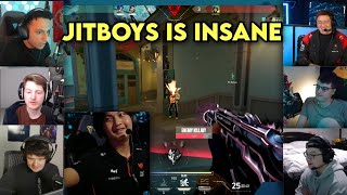 Valorant Pros React To FS Jitboys Crazy 4K Vs DFM VCT Pacific