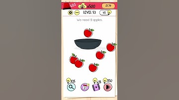 We need 9 apples - Level 53 #braintestgame #braintest