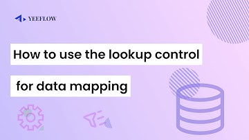 How to use the lookup controfor data mapping
