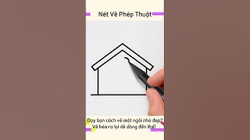 Vẽ ngôi nhà dệp thật đơn giản #painting #drawing #handmade