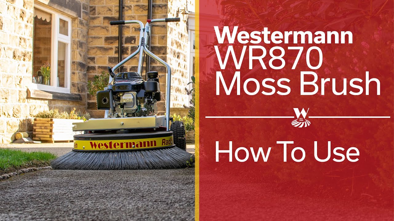 How to Use Westermann Honda Moss Brush WR870 YouTube