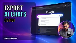 How to Save Google AI Mode Chats as PDF (Free Chrome Extension)