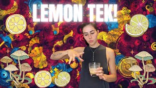 Como Fazer Lemon Tek - Passo a Passo de Preparo com Cogumelos Magicos