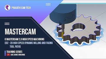 Mastercam   2D High Speed Dynamic Milling and Facing Tool Paths