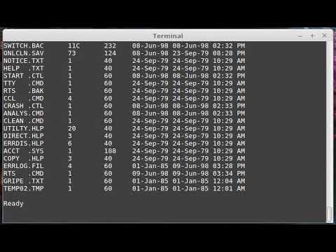 Run RSTS in a PDP simulator in Linux - YouTube