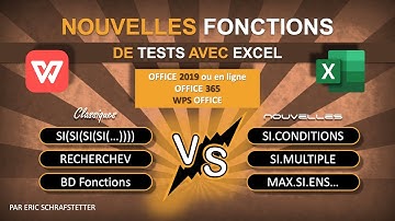 Nouvelles fonctions Excel : SI.CONDITIONS, SI.MULTIPLE, etc.