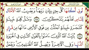 القرآن الكريم من سورة ابراهيم الي سورة سبأ برواية السوسي عن أبي عمرو البصري .. الشيخ عكاشة كميني