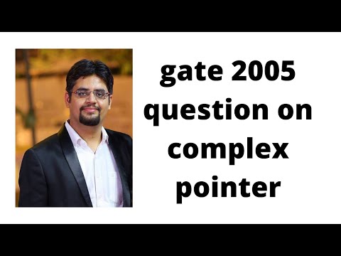 gate 2005 question on complex pointer