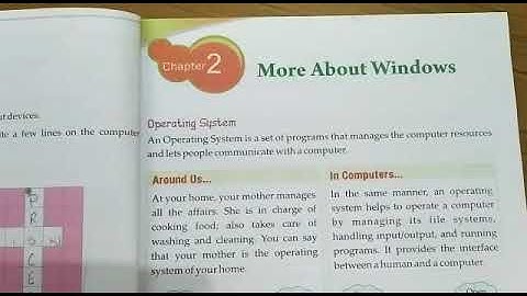 Class 4th Chapter 2 MORE ABOUT WINDOWS Part 1