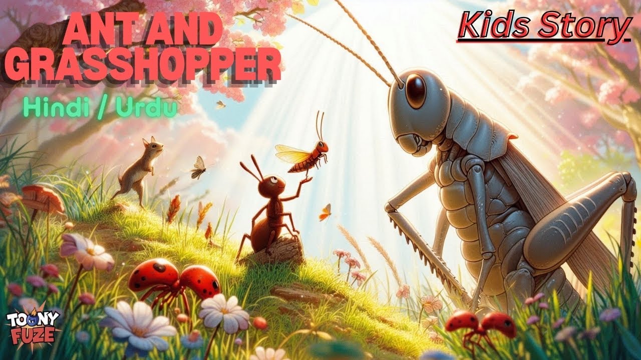 Ant and Grasshopper | Story in Urdu/Hindi | Kids Animated Videos | Kids Learning | Stories for Kids