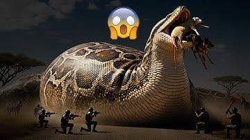 Heroic Rescue Team Saves German Shepherd & Sheep From GIANT Python’s Deadly Attack 🐕🐑🐍