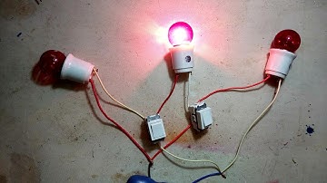 cách đấu 2 công tắc 3 chân, bật tắt 3 bòng đèn, theo tuần tự