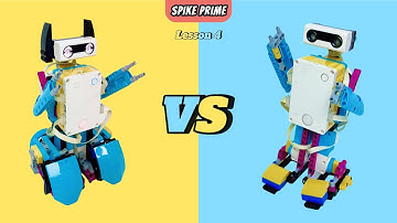 【 Lesson 4 】How to Build Your Own Humanoid Robot｜Walking Robot｜Distance sensor ｜Tutorial｜Spike Prime