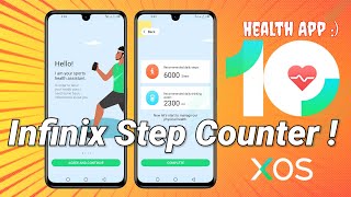 Infinix Xos 10 Health App Update | Infinix Step Counter like Infinix Note 11 screenshot 1