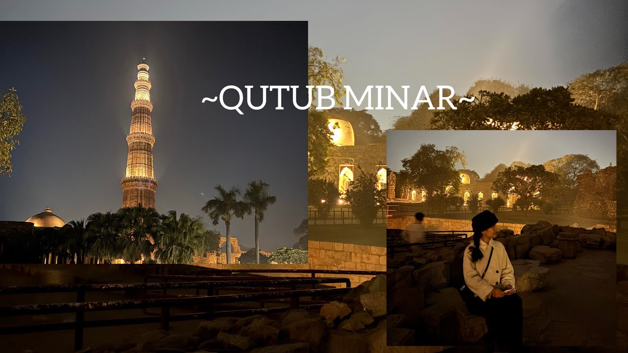 Delhi Diaries: Qutub Minar at Night 🌙