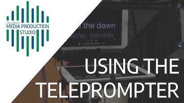 Teleprompter Training - FGCU Library Media Production Studio