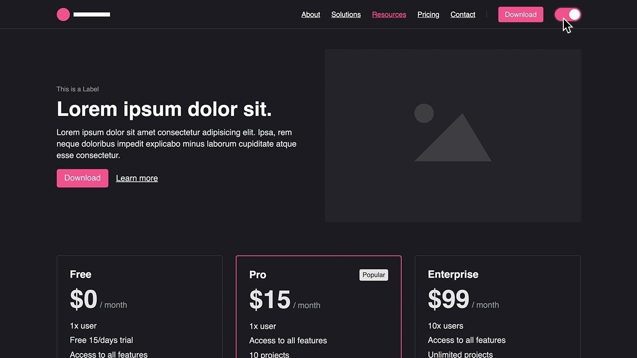 Dark css