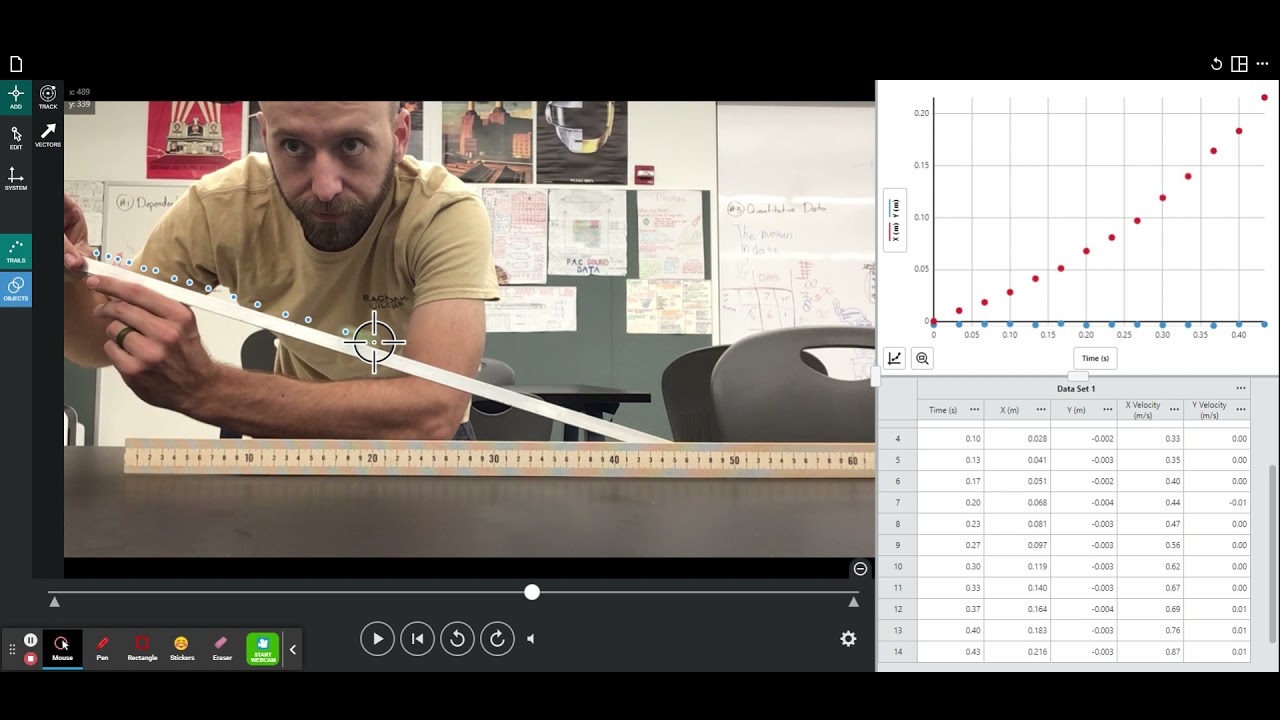 How to measure the acceleration of a marble on a ramp - YouTube