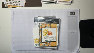 Stampin Up//Flowering Tulips//Special Moments//Flowering Fields//Fun Fold//Jan-Jun 2022 Mini Catalog
