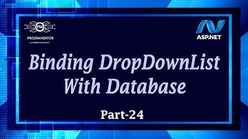 24 | How To Bind DropDownList With SQL Database In ASP.NET Web Forms | Learn ASP.NET (Hindi/Urdu)