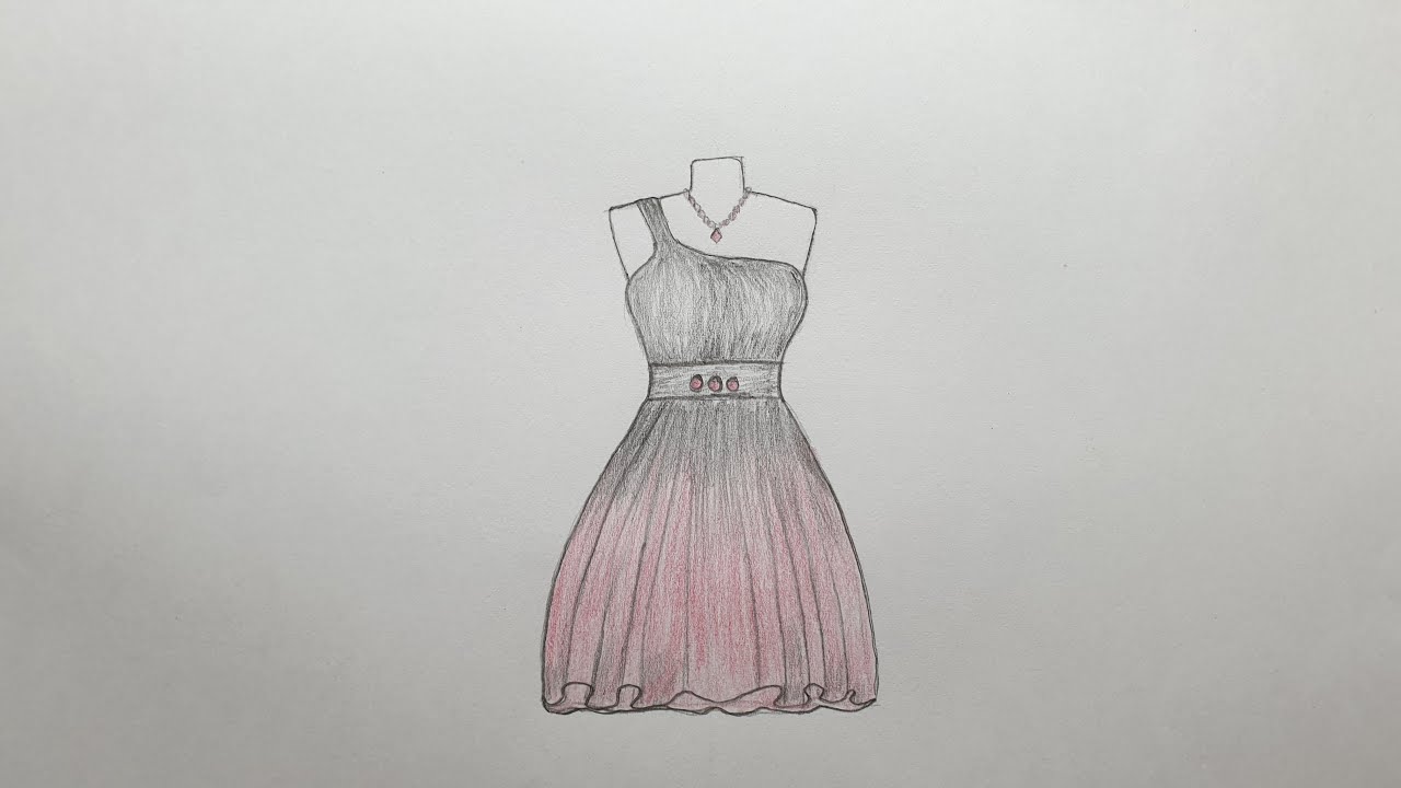How To Draw A Dress For Beginners YouTube