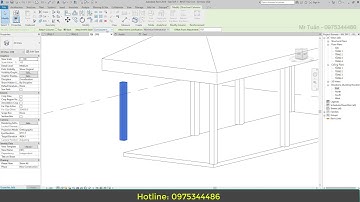 Tự Học Revit | Bài 5.2 | Attach cột với mái, sàn ...