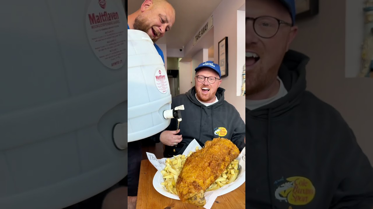 UK’s biggest fish and chips #foodie #british #food #shorts