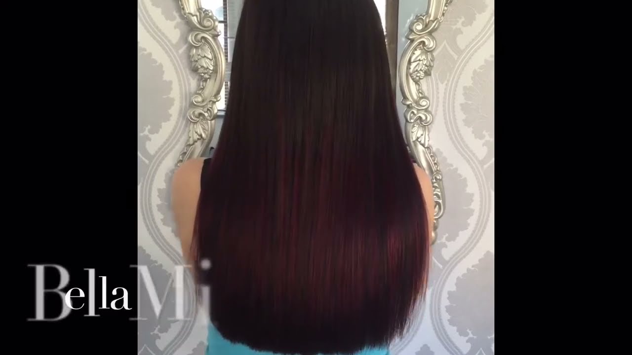 Nano Hair Extensions On A Short Haired Client Before During And