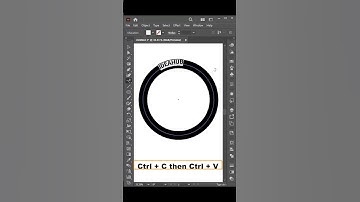 Radial Text Effect in Illustrator | #Illustratoreffect | #Shorts