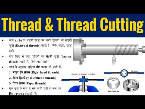 Thread and Thread Cutting | चूड़ी और चूड़ी कर्तन | Screw Thread in ...