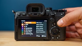 Sony A7IV Video Settings - Full Menu Setup